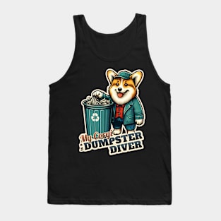 Corgi Dumpster diver Tank Top